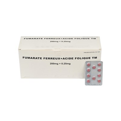 Tablety kyseliny listové fumarátu železnatého